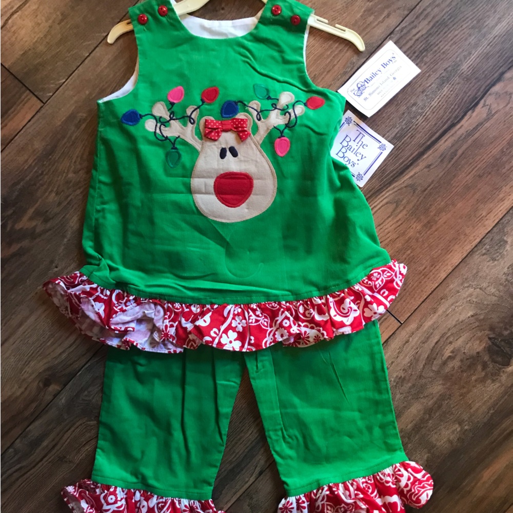 New with tags from Bailey Boys 18 month Christmas girl outfit